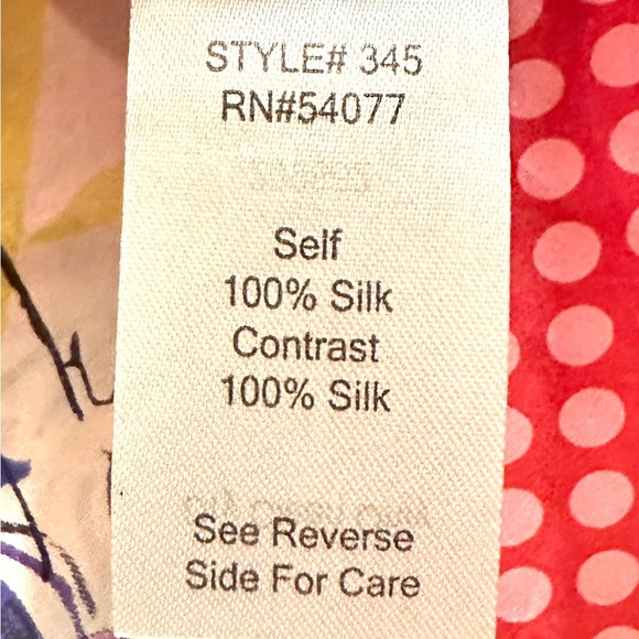 Silk tie waist Butterfly kimono top, size small by Cabi - Picture 3 of 7